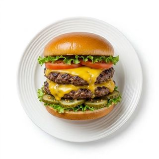 Double Dark Burger