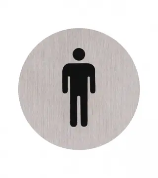(093302) Naljepnica za WC muški metalna 1214326