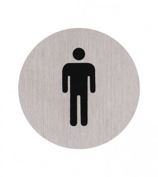 (093302) Naljepnica za WC muški metalna 1214326