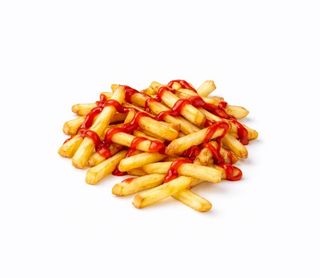Fryty domowe z domowym ketchupem