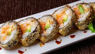 Spicy salmon - 8 pezzi hot rolls