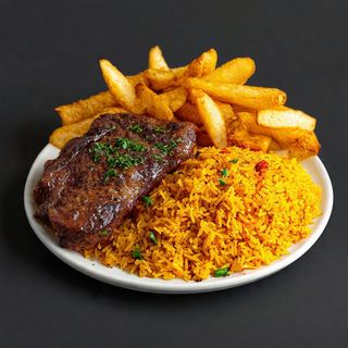 Half Pilau, Half Chips, Liver