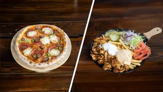 Shaorma la farfurie + Pizza la alegere