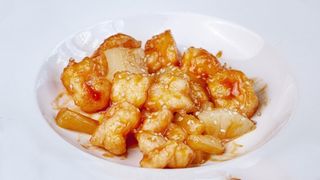 122. Gamberi in salsa agrodolce