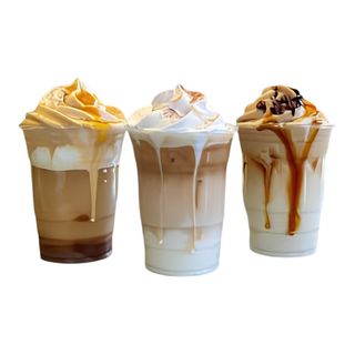 Iced caramel/mocha/latte/vanilla