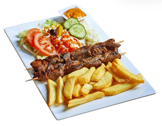 2 Brochettes Filet + Frite