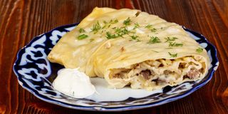 Hanum with beef and vegetables 