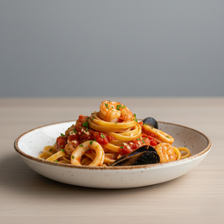 Tagliatelle cu fructe de mare