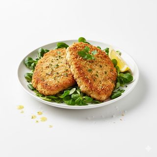 Cotoletta di pollo con contorno