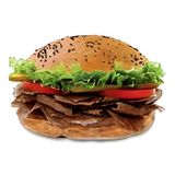 საქონლის ხორცი პიტას პურში