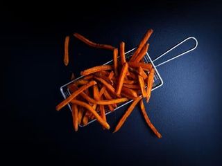 Bucket sweet potato fries