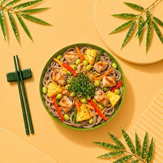 Wok Soba Pui Sos Cremos Stridi