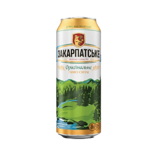 Пиво Закарпатське світле ж/б 0,5л