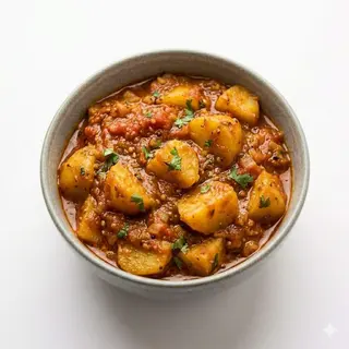 105. Bombay Potatoes Cooked In Spices And Tomatoes