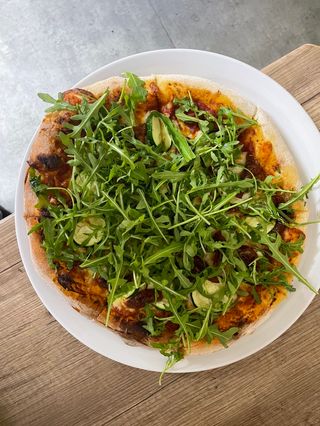 Pizza z krewetkami