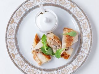 Млинці з телятиною і білимии грибами (190g)