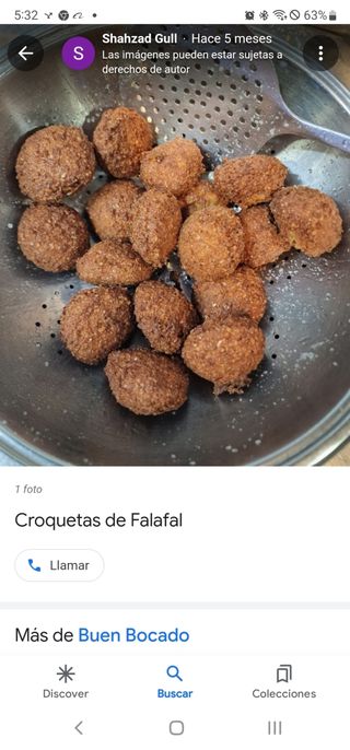 Croquetas Falafel  begano (1 uni)