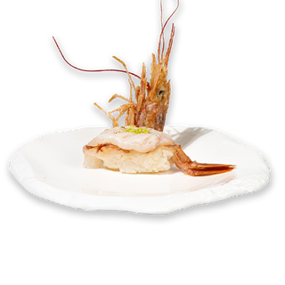 67. Nigiri de gamba roja flameado (1 pza.)