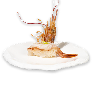 67.Nigiri de gamba roja flameado (1 pza.)