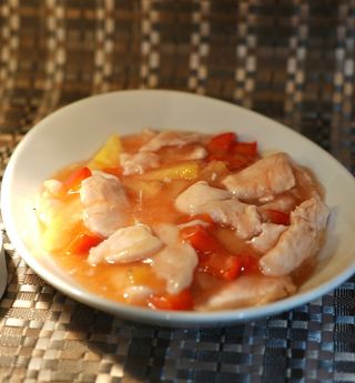 Pollo in salsa agrodolce