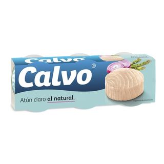 Atún Claro Natural Calvo Lata 3X80G (370338)