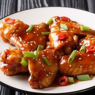 Alitas De Pollo Con Salsa Barbacoa (6 Pzs.)