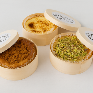 Tarrina de tarta de queso de sabores