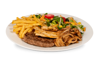 Assiette Viande Mixte + Frites