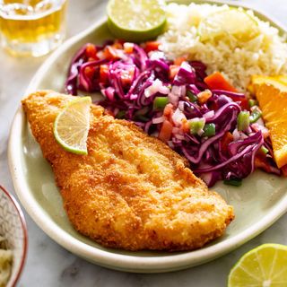 Pescado frito filete