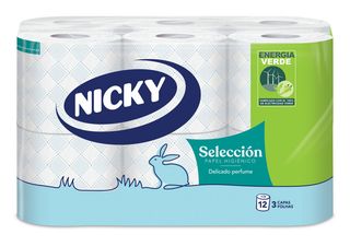 Nicky Perfume Delicado Toilet Paper X12