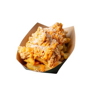 Cheesy fries cu crispy