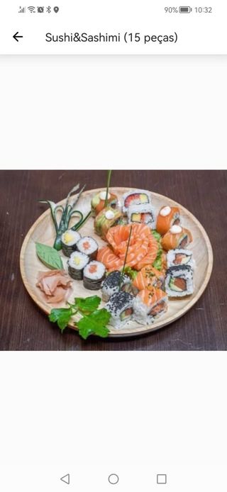Sushi e Sashimi 15 Peças ( leve 2, paga 1 )