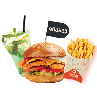 სტრიფს ბურგერ კომბო მენიუ