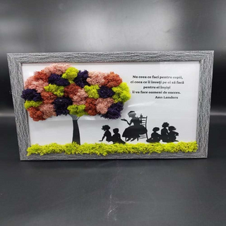 Tablou cu licheni pentru doamna Profesoara - 20x30