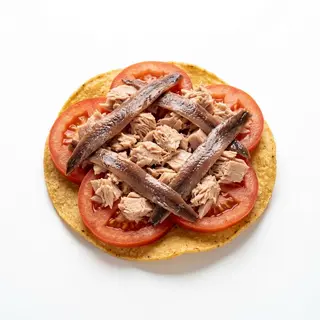 Tostada Atún, Tomate Y Anchoas