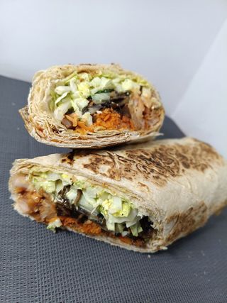 Шаурма 786 з куркою, морквою, картоплею фрі, грибами (800г)