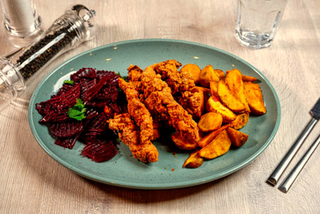 Meniu cu șnițel de porc