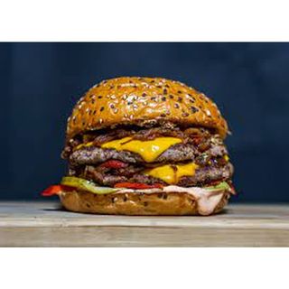 Beef/Chicken Cheese Burger with FRIES