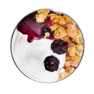 Гръцки йогурт с червени боровинки (200г)