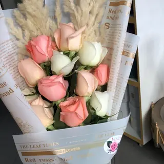  bouquet  de fleurs avec pampa 