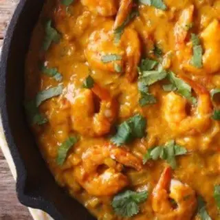 Gambas Con Salsa Curry