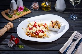 White choc waffle