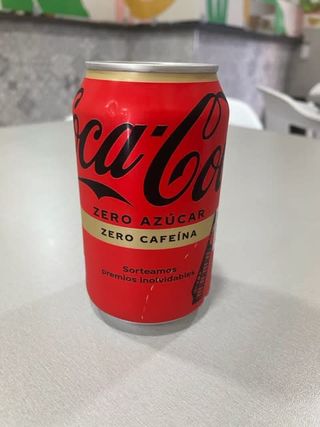 Coca-Cola Zero Azúcar Zero Cafeína lata 330ml.