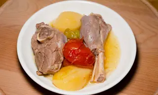 Lamb in oven