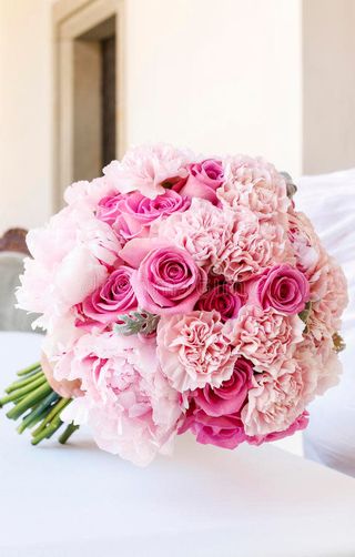 Bouquet rose e peonie S