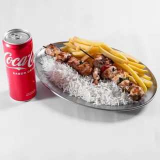 Menu Espetada de Peru II com Sumo Lata