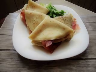 Crepes con Speck e Brie