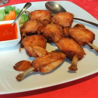 Alitas De Pollo Fritas Con Ajo