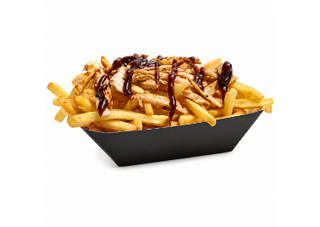 Patates Fregides amb Pollastre i Salsa BBQ