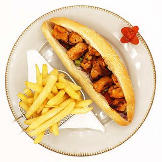 Sandwich Brochettes de Poulet